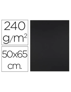 CI | Cartulina liderpapel 50x65 cm 240g/m2 negro paquete...