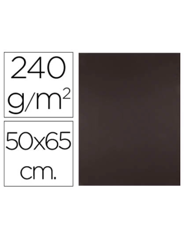 CI | Cartulina liderpapel 50x65 cm 240g/m2 marron paquete de 25 unidades