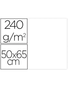 CI | Cartulina liderpapel 50x65 cm 240g/m2 blanco paquete...
