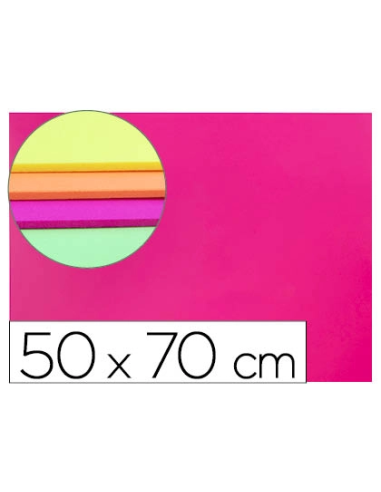 CI | Goma eva liderpapel 50x70cm 60g/m2 espesor 2mm fluor rosa