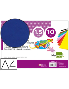 CI | Goma eva liderpapel din a4 60g/m2 espesor 1,5mm azul...