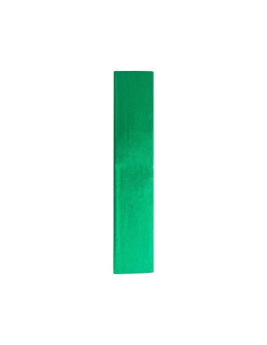 CI | Papel crespon liderpapel 50 cm x 2.5m metalizado verd e