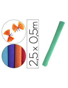 CI | Papel crespon liderpapel rollo de 50 cm x 2,5 m...