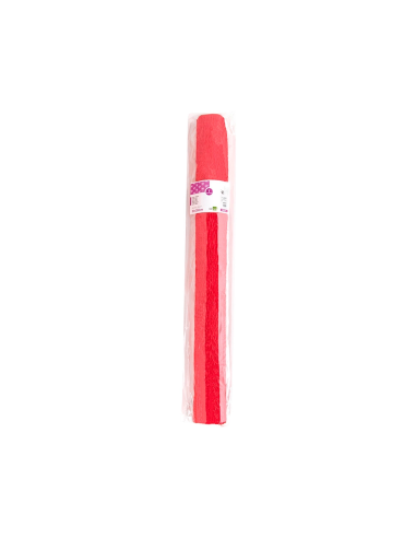 CI | Papel crespon liderpapel rollo de 50 cm x 2,5 m 85g/m2 rojo