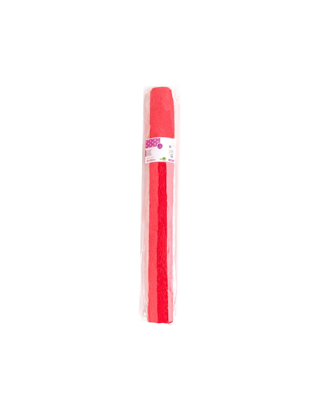 CI | Papel crespon liderpapel rollo de 50 cm x 2,5 m 85g/m2 rojo
