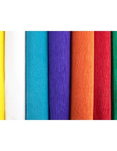 CI | Papel crespon liderpapel rollo de 50 cm x 2,5 m 85g/m2 rojo
