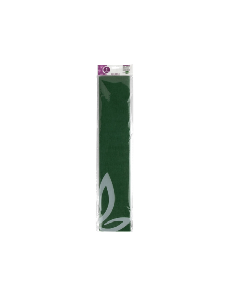 CI | Papel crespon liderpapel 50 cm x 2.5m 34g/m2 verde oliva