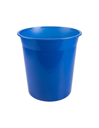 CI | Papelera plastico q-connect azul...
