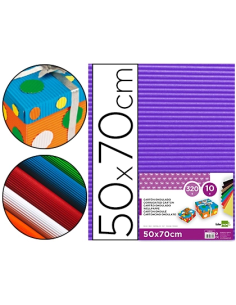 CI | Carton ondulado liderpapel 50 x 70cm 320g/m2 violeta