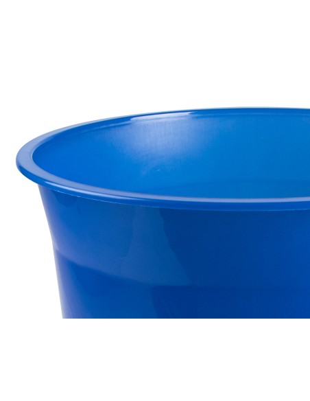 CI | Papelera plastico q-connect azul translucido 13 litros