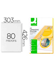 CI | Bolsa de plastificar q-connect 303 x 426 mm 80 mc...
