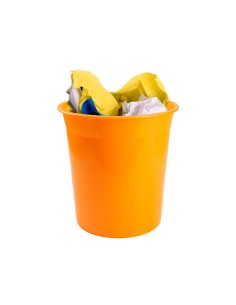 CI | Papelera plastico q-connect naranja translucido 13... 2