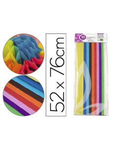 CI | Papel seda liderpapel 52x76cm 18g/m2 bolsa de 10...