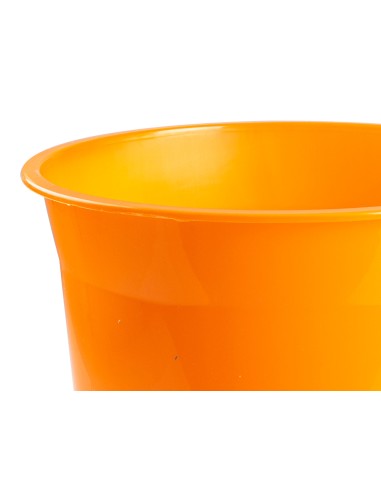 CI | Papelera plastico q-connect naranja translucido 13 litros