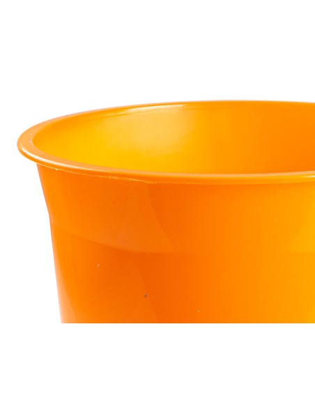CI | Papelera plastico q-connect naranja translucido 13 litros