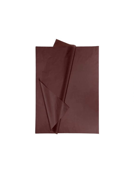 CI | Papel seda liderpapel 52x76cm 18g/m2 bolsa de 5 hojas marron