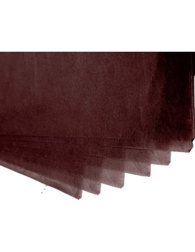 CI | Papel seda liderpapel 52x76cm 18g/m2 bolsa de 5 hojas marron