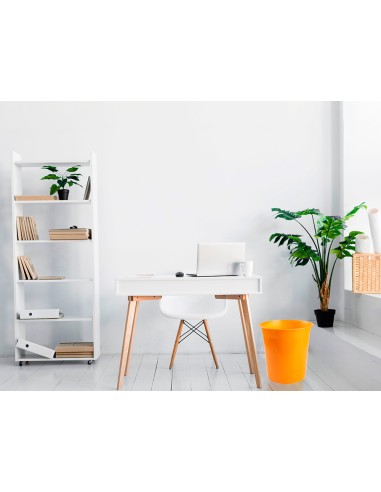 CI | Papelera plastico q-connect naranja translucido 13 litros