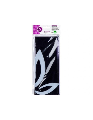 CI | Papel celofan liderpapel 50x70 cm 22g/m2 bolsa de 5 hojas violeta