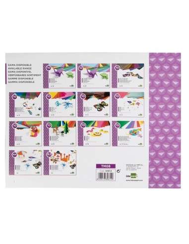 CI | Bloc trabajos manuales liderpapel seda 240x315mm 10 hojas colores surtidos