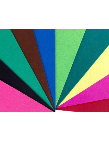 CI | Bloc trabajos manuales liderpapel fieltro 240x315mm 10 hojas colores surtidos