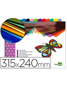 CI | Bloc trabajos manuales liderpapel celofan 240x315mm...