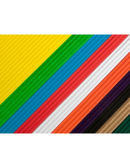 CI | Bloc trabajos manuales liderpapel carton ondulado 240x315mm 10 hojas colores surtidos