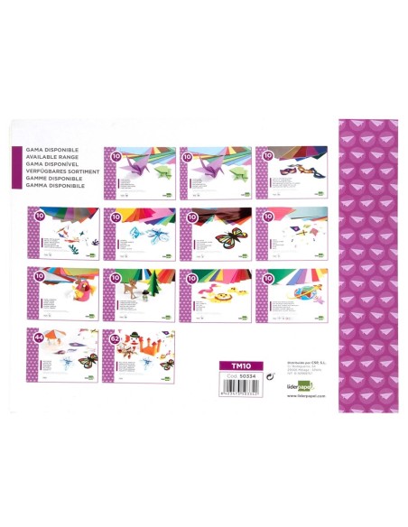 CI | Bloc trabajos manuales liderpapel cartulina metalizada 240x315mm 10 hojas colores surtidos