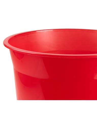 CI | Papelera plastico q-connect rojo...