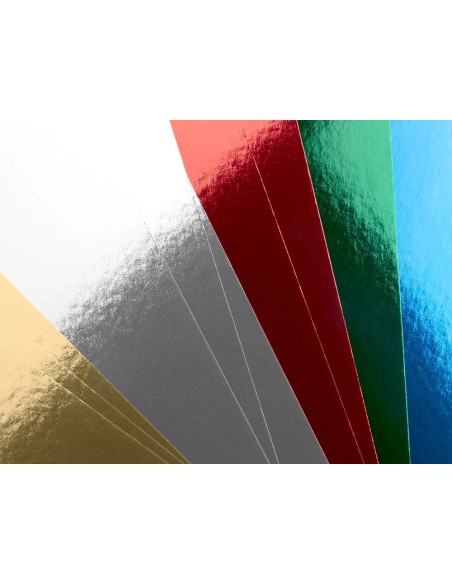 CI | Bloc trabajos manuales liderpapel cartulina metalizada 240x315mm 10 hojas colores surtidos