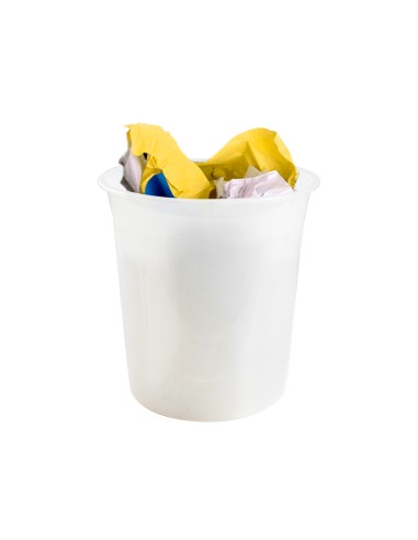 CI | Papelera plastico q-connect transparente 13 litros