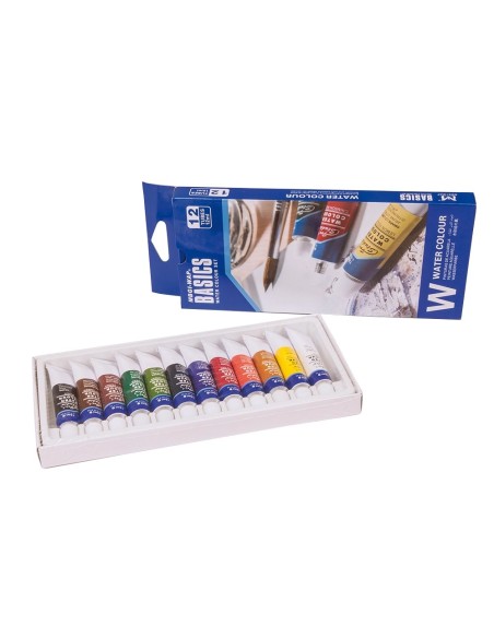 CI | Acuarela artist caja carton de 12 colores surtidos de 12 ml