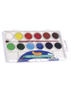 CI | Acuarela jovi 12 colores estuche de plastico