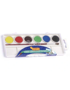 CI | Acuarela jovi 6 colores estuche de plastico