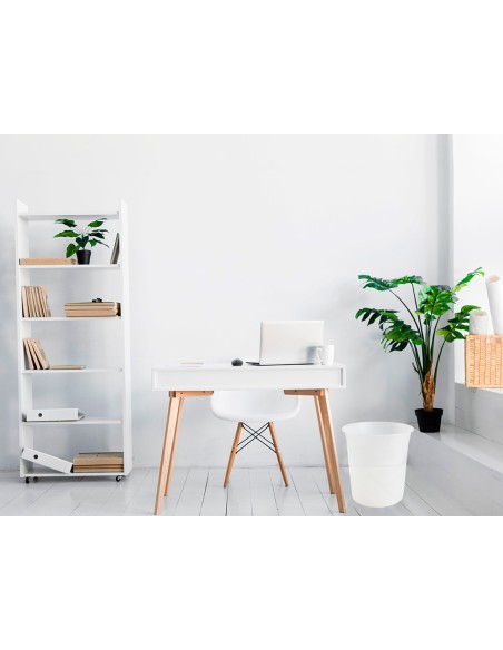 CI | Papelera plastico q-connect transparente 13 litros