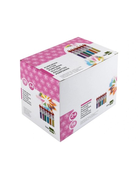 CI | Purpurina liderpapel fantasia colores metalicos pasteles bote de 18 gr