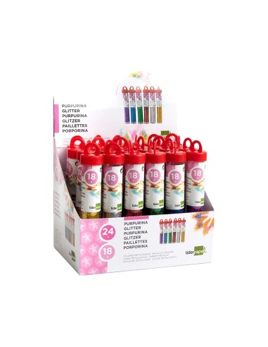 CI | Purpurina liderpapel fantasia colores metalicos surtidos bote de 18 gr