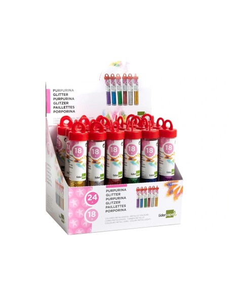 CI | Purpurina liderpapel fantasia colores metalicos surtidos bote de 18 gr