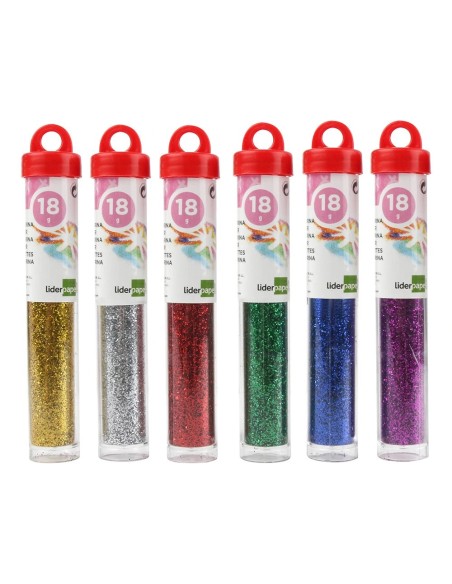 CI | Purpurina liderpapel fantasia colores metalicos surtidos bote de 18 gr