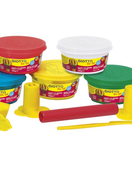 CI | Pasta giotto bebe para modelar cubo maxi con accesorios dermatologicamente testado