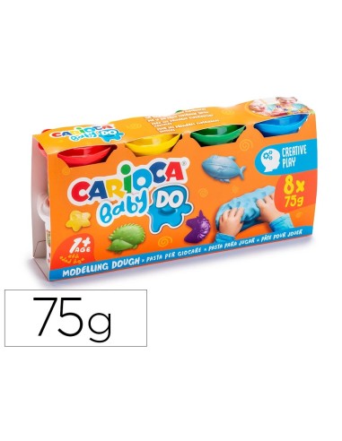 CI | Pasta De Modelar Carioca Baby Dough Bote 75 G Set De 8 Colores Surtidos