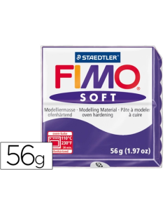 CI | Pasta staedtler fimo soft 56 gr color violeta oscuro