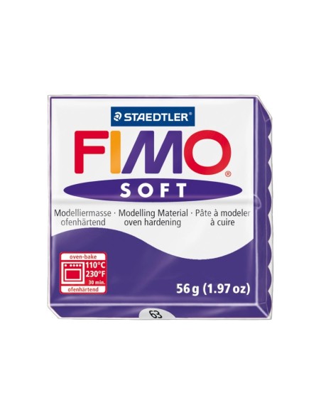 CI | Pasta staedtler fimo soft 56 gr color violeta oscuro