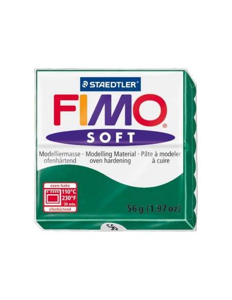 CI | Pasta staedtler fimo soft 56 gr color verde esmeralda