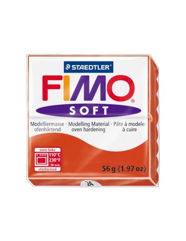 CI | Pasta staedtler fimo soft 56 gr color rojo indian