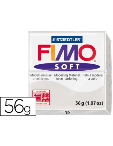 CI | Pasta staedtler fimo soft 56 gr color gris