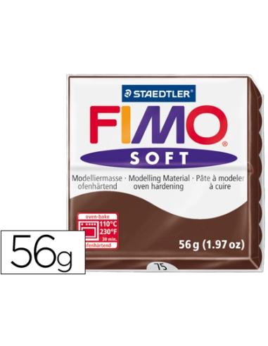 CI | Pasta staedtler fimo soft 56 gr color chocolate