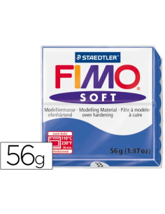 CI | Pasta staedtler fimo soft 56 gr color azul brillante