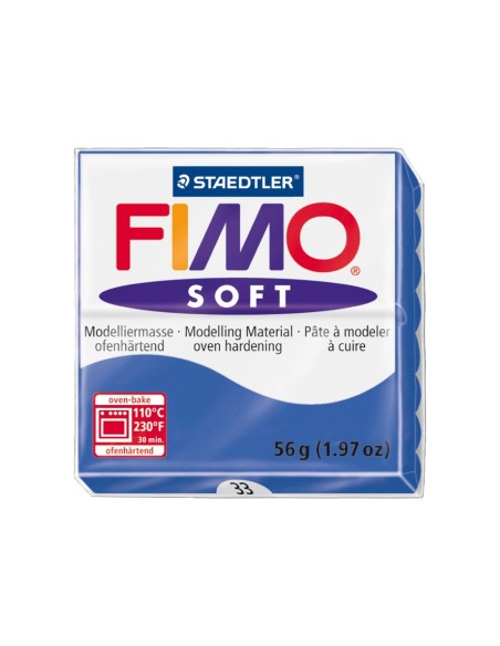 CI | Pasta staedtler fimo soft 56 gr color azul brillante