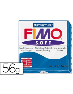 CI | Pasta staedtler fimo soft 56 gr color azul